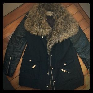 River Island Winter jacket with fur trim